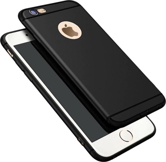Ultradunne TPU Case | Apple iPhone 6 | iPhone 6s | Zwart Finish Cover | Luxe... | bol.com