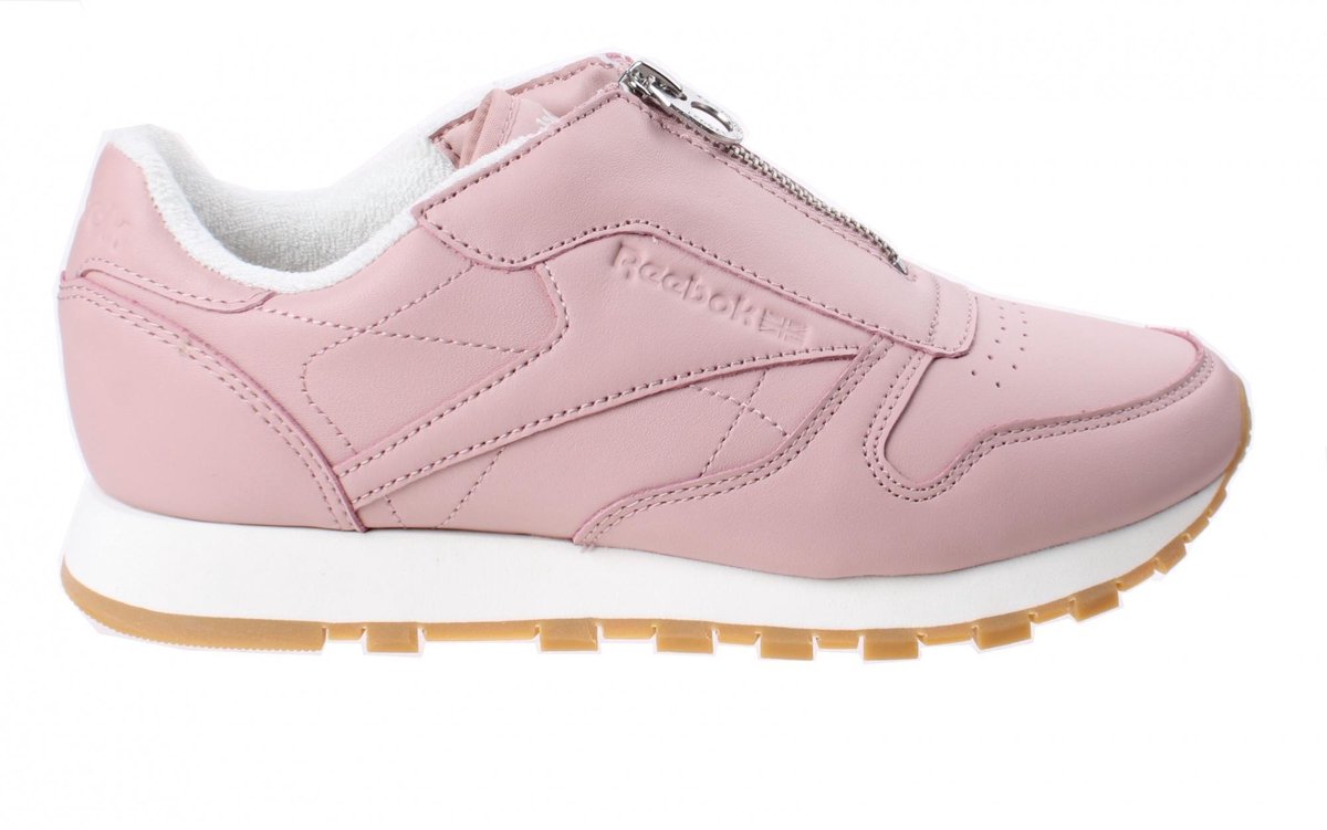 Reebok Sneakers Classic Leather Zip Chalk Dames Roze Maat 38 | bol.com