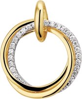 The Jewelry Collection Hanger Diamant 0.12ct H Si - Bicolor Goud