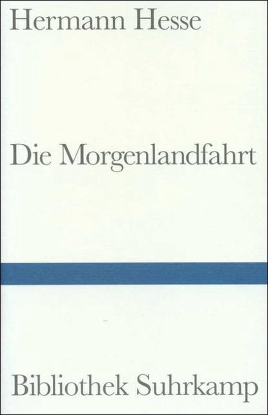 Boek 'Die Morgenlandfahrt' van Hermann Hesse, bibliotheek Suhrkamp.