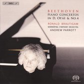 Ronald Brautigam, Nörrkoping Symphony Orchestra, Andrew Parrott - Beethoven: Piano Concertos in D Op.61 & No.4 (CD)