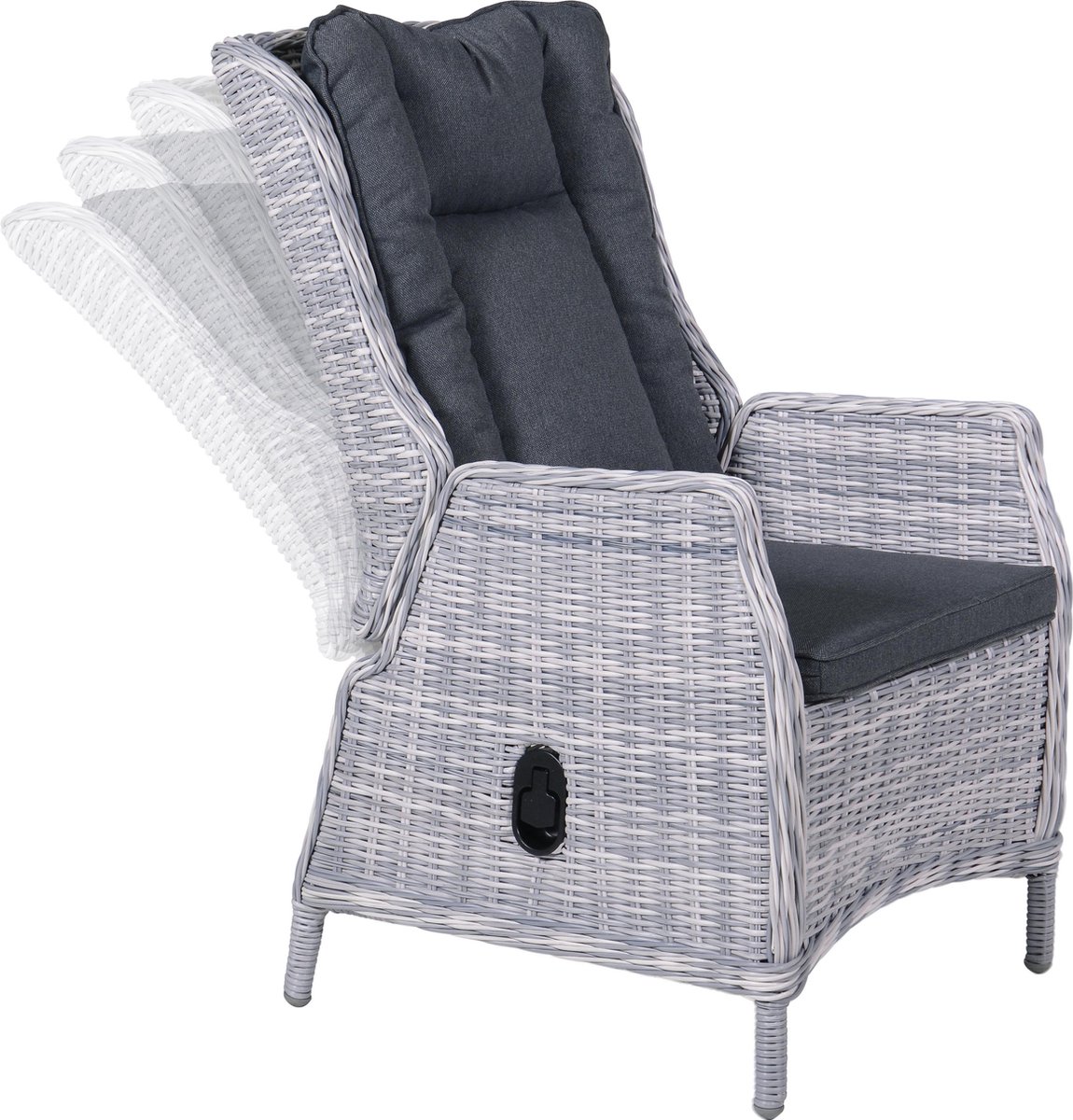 Garden Impressions Osborne verstelbare fauteuil - Cloudy Grey RB