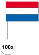 Landen Zwaaivlaggetjes Nederland 100x