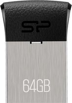 Silicon Power Touch T35 USB flash drive 64 GB USB Type-A 2.0 Zwart, Zilver