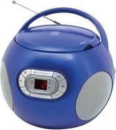 Soundmaster SCD2120BL - Boombox met FM-radio en CD, blauw