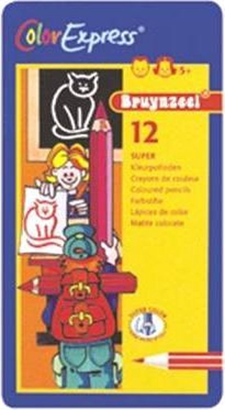Kleurpotloden Bruynzeel 12 kleuren assortiment 12×12 kleurpotloden