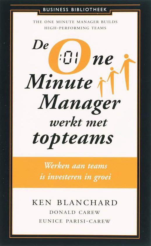 Cover van het boek 'One Minute Manager werkt met topteams' van D. Carew en Kenneth Blanchard