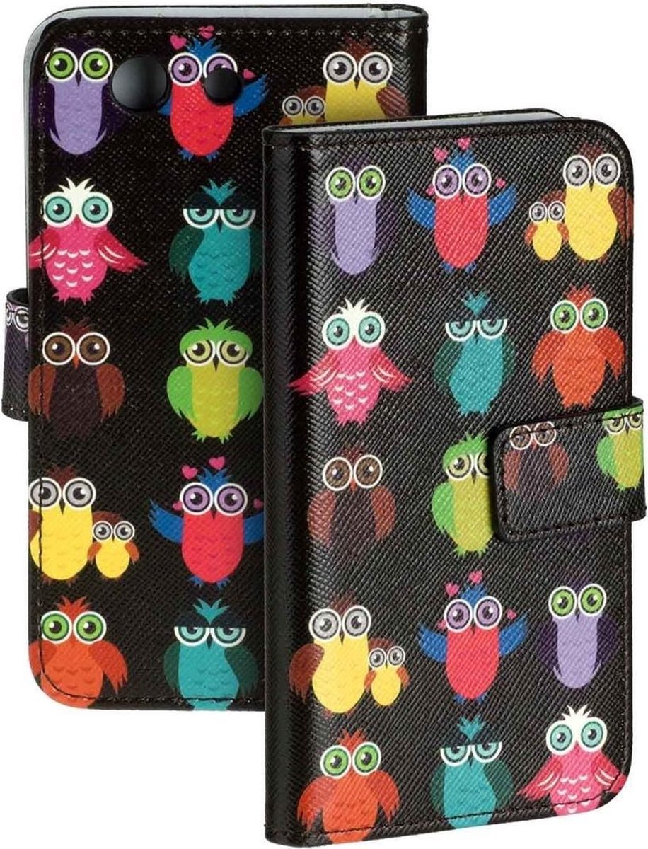 UIL Design Zwart Sony Xperia Z3 Compact Bookcase Wallet Cover Hoesje