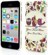 TPU Softcase iPhone 5c - Vogels Op Draad