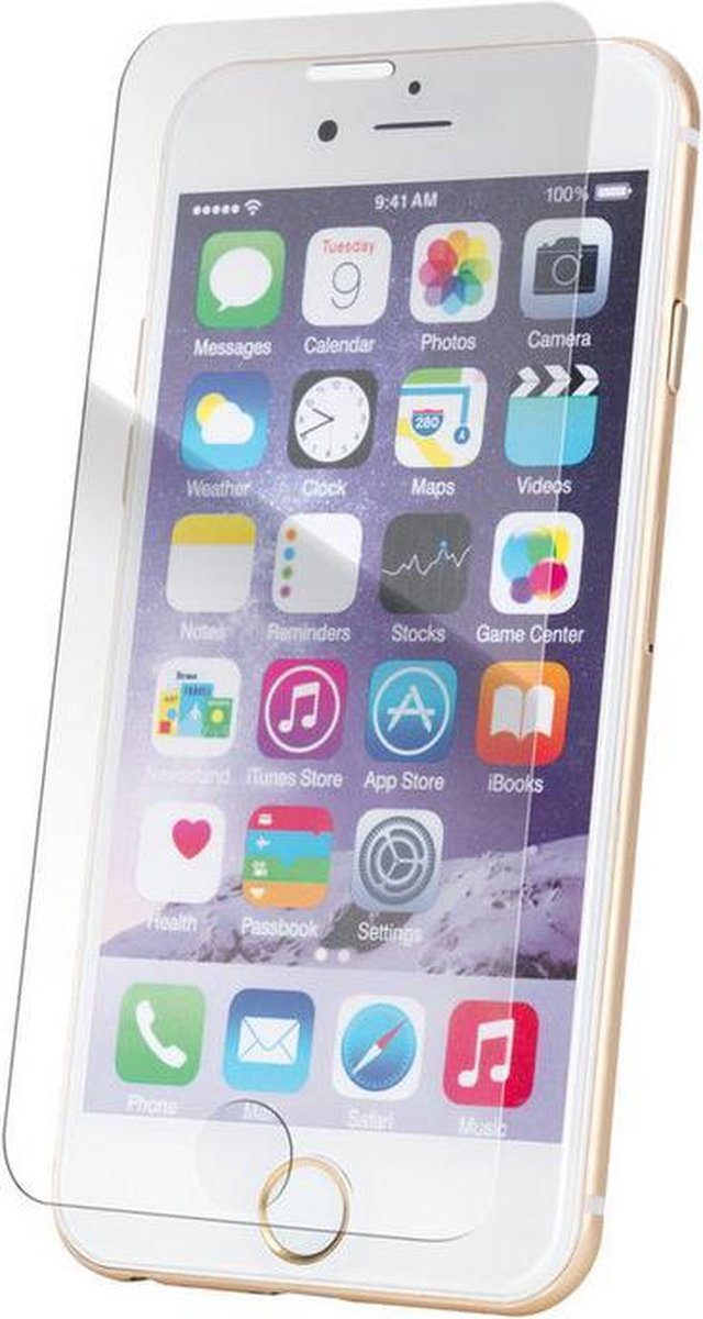 XQISIT Tough Screen Glass voor iPhone 6/6S Transparant