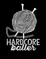 HARDCORE BALLER Knitting Graph Paper 4: 5