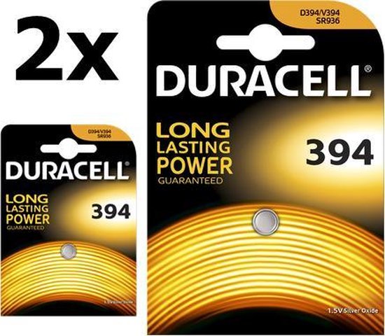 Chronisch zin Giftig 2 Stuks - Duracell D394 SR936SW 1.5V knoopcel batterij | bol.com
