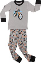 Elowel Jongens "Motorfiets" Pyjama set 100% katoen (maat 92/2 jaar)