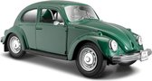 Modelauto Volkswagen Kever groen 1:24 - speelgoed auto schaalmodel