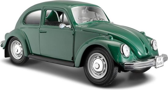 Op de loer liggen Vaak gesproken Identificeren Modelauto Volkswagen Kever groen 1:24 - speelgoed auto schaalmodel | bol.com