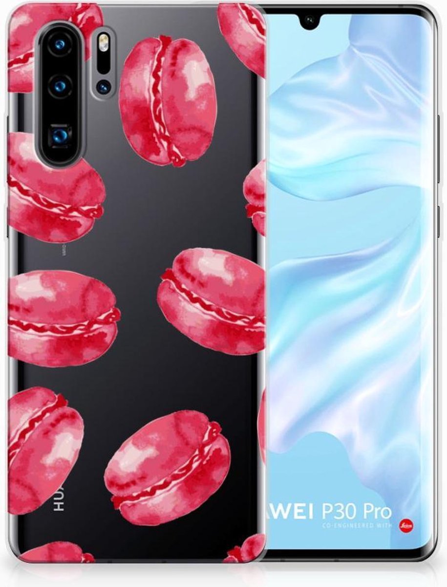 Huawei P30 Pro Siliconen Case Pink Macarons