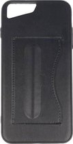 Standing TPU Wallet Case voor iPhone 8 Plus / 7Plus Zwart