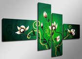 Art4-all - Canvas Schilderij Green Blossom - 160x70cm