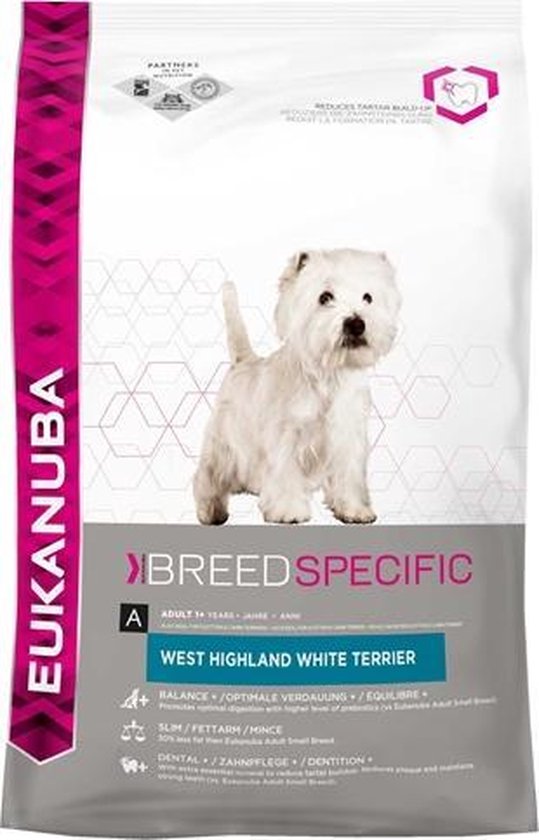 Eukanuba West Highland White Terriër - Breed Specific - Hondenvoer - 2.5 kg