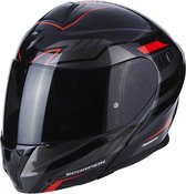 Scorpion Systeemhelm EXO-920 Shuttle Black/Silver/Red-XS