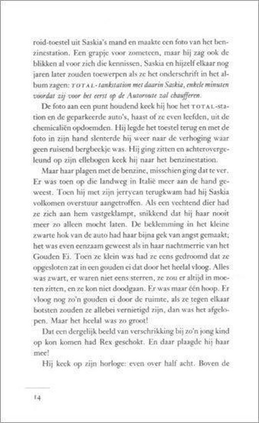 Een pagina uit een boek met tekst. De tekst is gedrukt in het Nederlands.