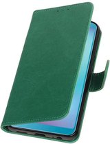Groen Pull-Up Booktype Hoesje voor Samsung Galaxy A6s