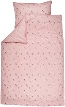 Plum Plum - Dekbedovertrek bed 100x135cm - Pink Gnome