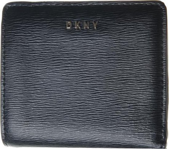 DKNY - Bryant - Bifold - dames portemonnee - Black/Gold | bol.com