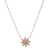 Fate Jewellery Ketting FJ496 - Star - 925 Zilver - Rosé verguld - Ingelegd met Zirkonia kristallen