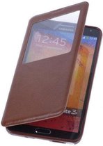 View Case Bruin Samsung Galaxy Note 3 TPU Bookcover Hoesje