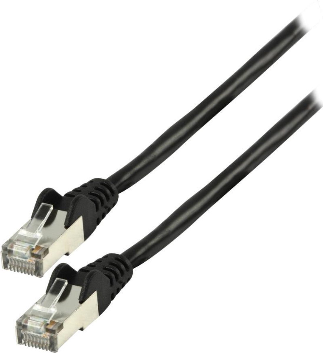 FTP CAT 5e netwerk kabel 0,25 m zwart