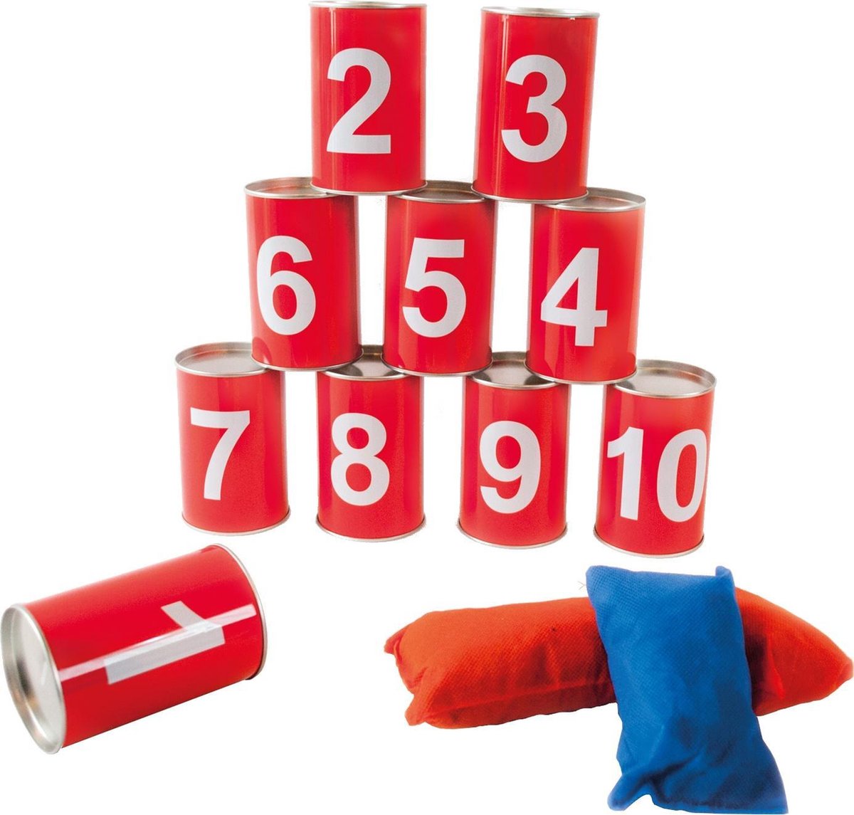 Paradiso Toys Blikgooien Rood 13-delig