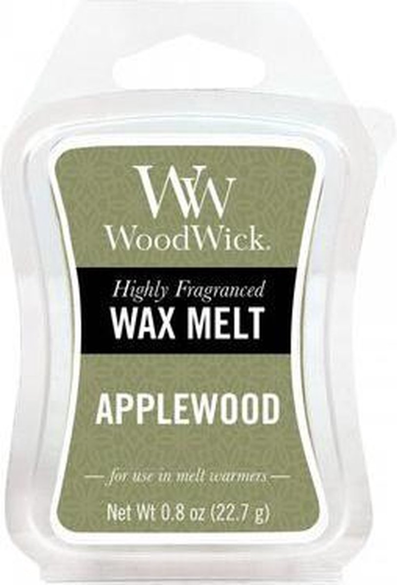 WoodWick - Applewood - Wax Melt 3 stuks