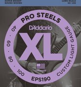 D'Addario EPS190 ProSteels Bass Custom Light 40-100 040 bassnarenset