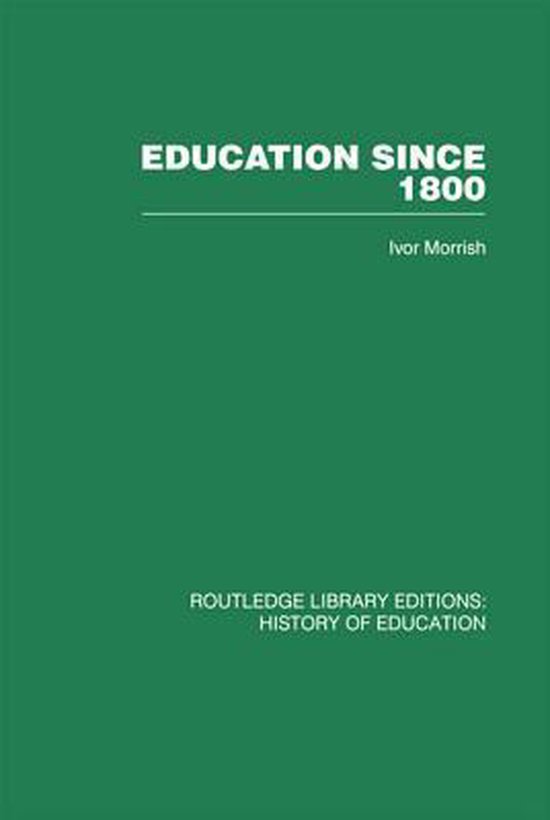 Education Since 1800 - cover