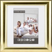 Fotolijst Wissellijst hout - GOUD ROND - 35mm - 20x20cm