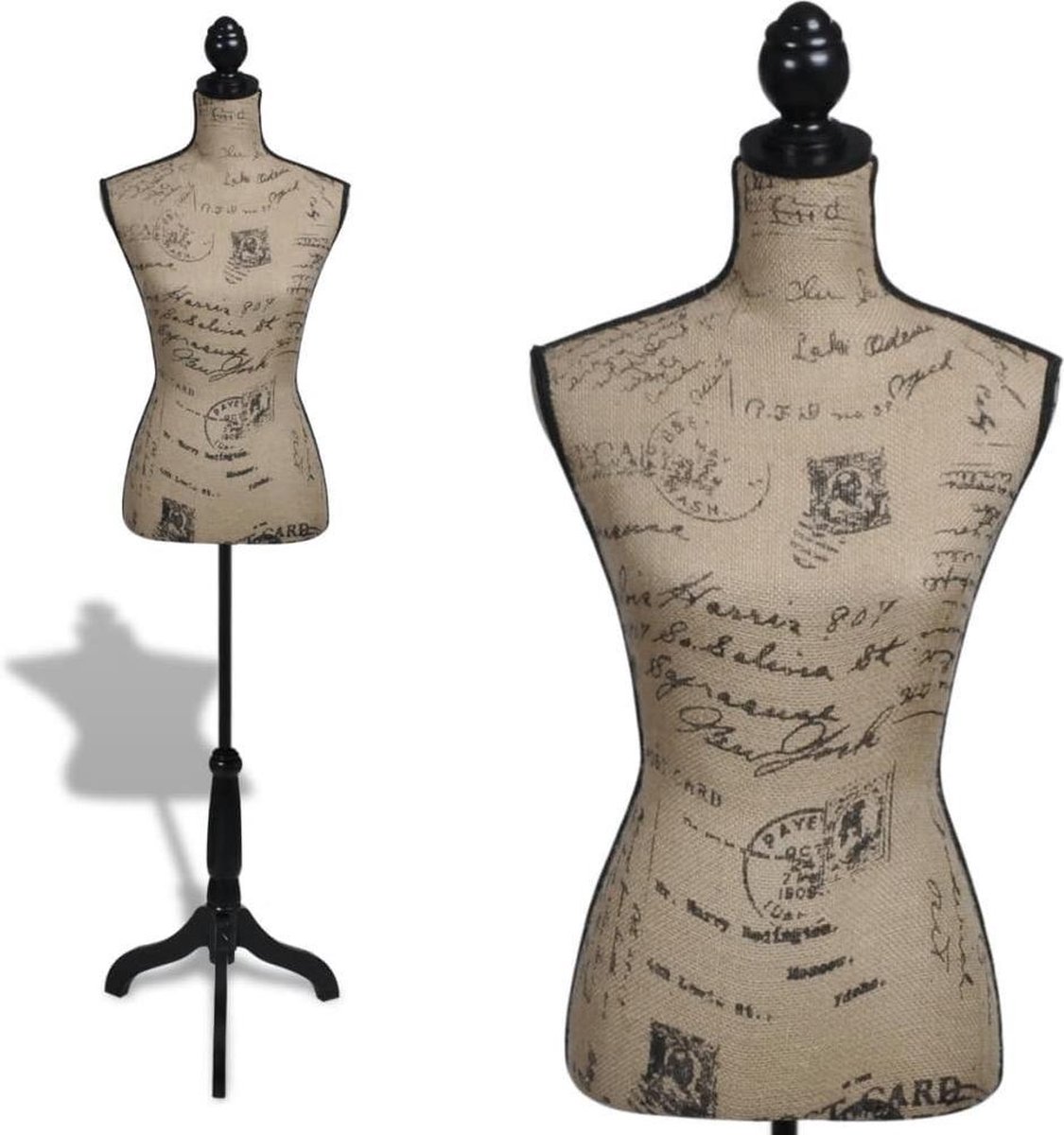 Paspop mannequin vrouw bruin