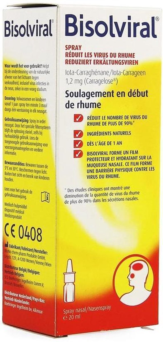 Bisolviral Antivirus Spray - 20 ml - Neusspray | bol.com
