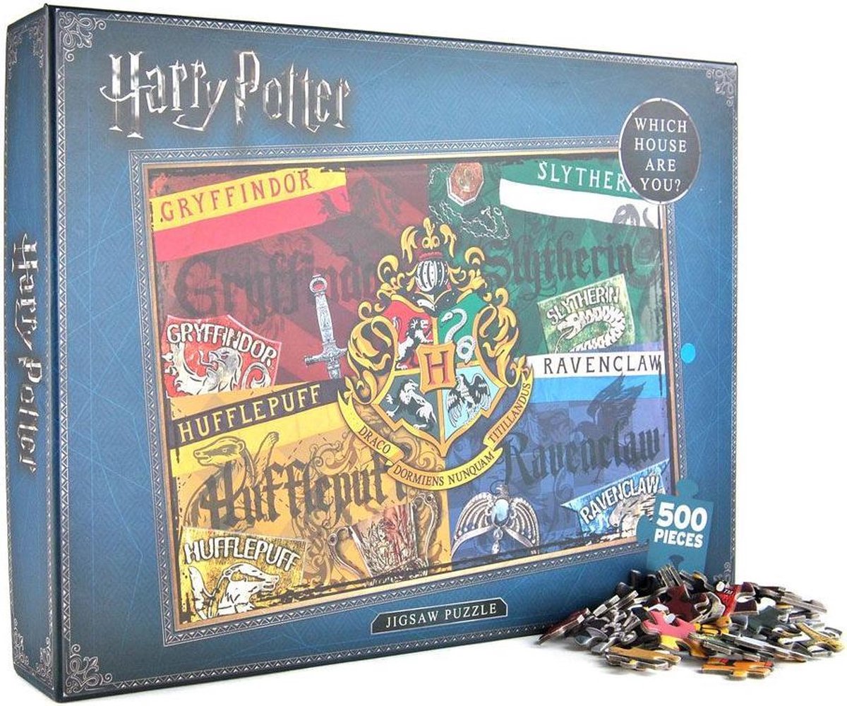 Harry Potter puzzel/ puzzle - Hogwarts Houses / Zweinstein huizen | bol.com