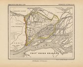 Historische kaart, plattegrond van gemeente Dubbeldam in Zuid Holland uit 1867 door Kuyper van Kaartcadeau.com