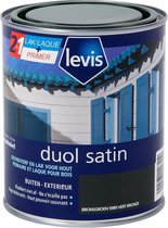 Levis Duol - Hout Buiten - Primer & Lak - Satin - Bronsgroen - 0.75L