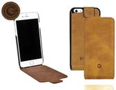 GUARD Lederen flipcase Hoesje voor Apple iPhone 6 roest bruin