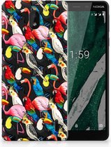 Nokia 1 Plus Uniek TPU Hoesje Birds