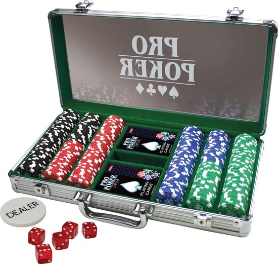Thumbnail van een extra afbeelding van het spel Pro Pokerkoffer 300 chips 11,5 gram