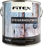 Fitex Steigerhoutbeits Donker Grijs 2,5 liter 2,5 liter