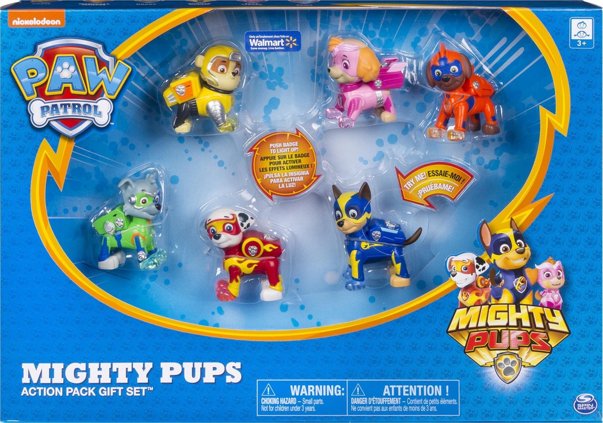 Paw Patrol Mighty Pups Action pack Gift set | bol