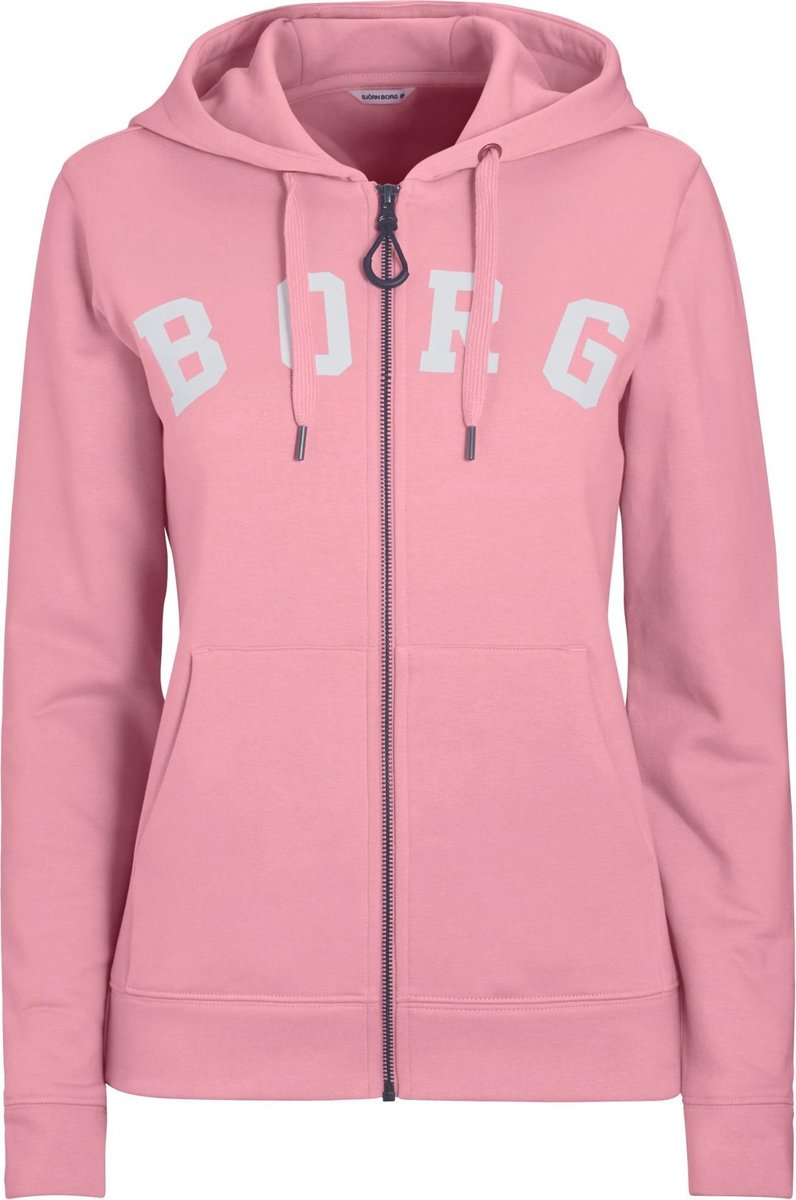 Borg Hoodie Borg dames sporttrui - sportswear - roze maat S | bol.com