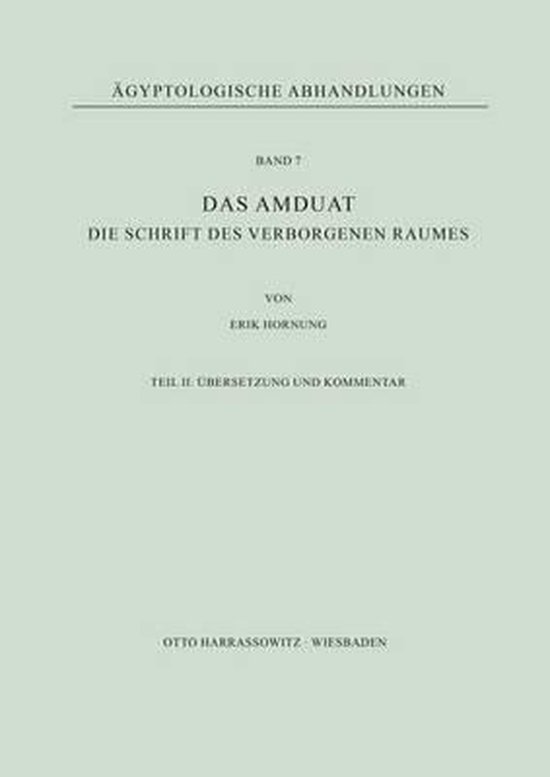 Ägyptologische Abhandlungen-Das Amduat - cover