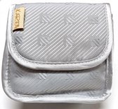 "Karen - Make-up tasje met spiegel- ""Retro Silver"" 2580-17-afmeting 12,5 x 6 x 11,5 cm."