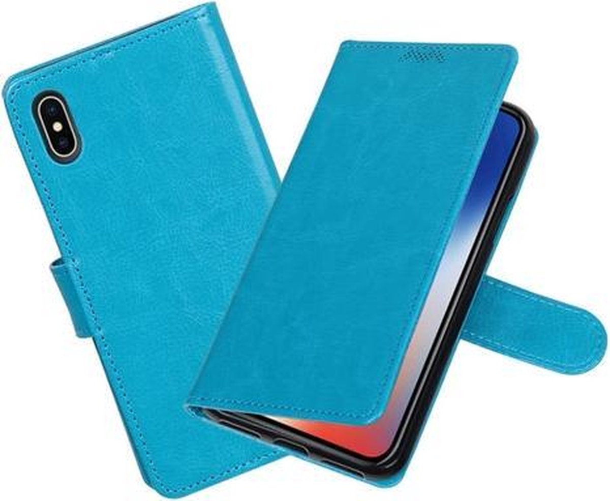 BestCases.nl Turquoise Portemonnee booktype hoesje Apple iPhone X